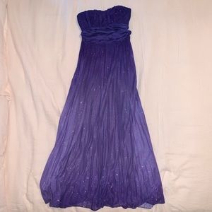 Purple Full Length Homecoming/ Prom Dress